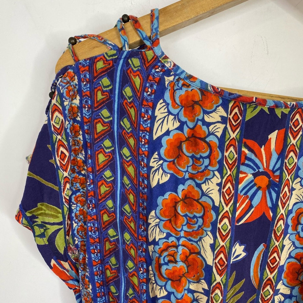 Angie Boho Rayon Western Printed Dress, M - Picture 6 of 8